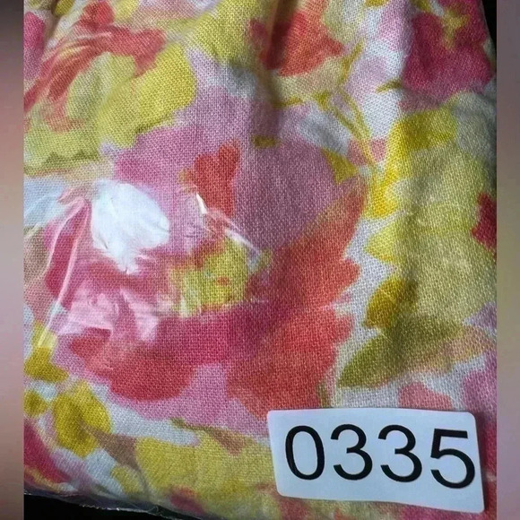 Pink Watercolor Floral Fit & Flare Floral Tie-Shoulder Mini Cami Dress S - Picture 14 of 14